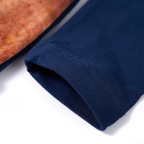 vidaXL Lasten pitkähihainen mekko laivastonsininen 116