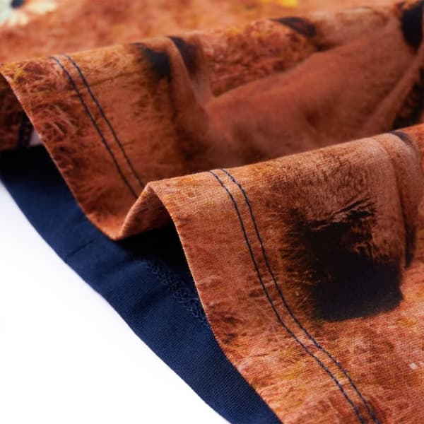 vidaXL Lasten pitkähihainen mekko laivastonsininen 116