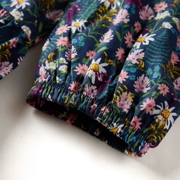 vidaXL Lasten pitkähihainen mekko tummansininen 104