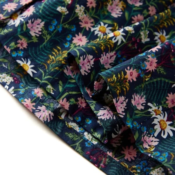 vidaXL Lasten pitkähihainen mekko tummansininen 104