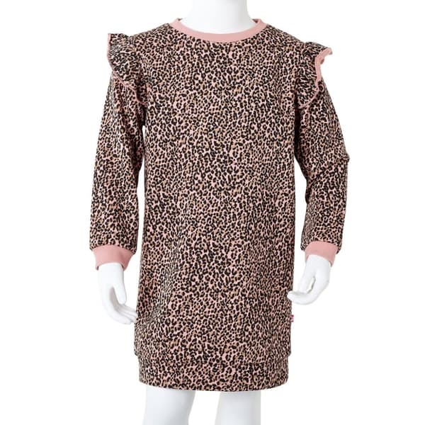 vidaXL Sweatshirtkjole til børn str. 116 lyserød