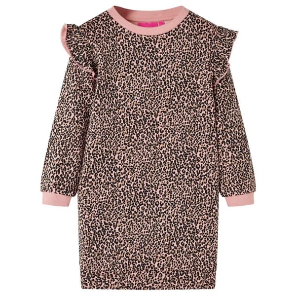 vidaXL Lasten collegepaita mekko keskipinkki 104