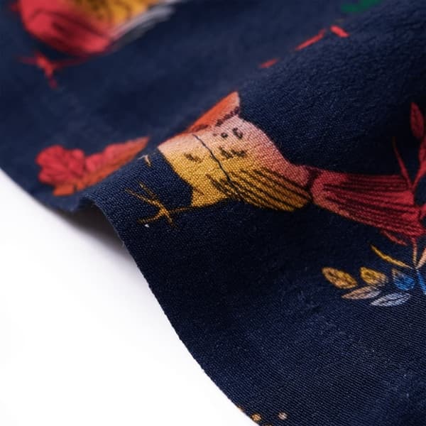 vidaXL Lasten pitkähihainen mekko laivastonsininen 104