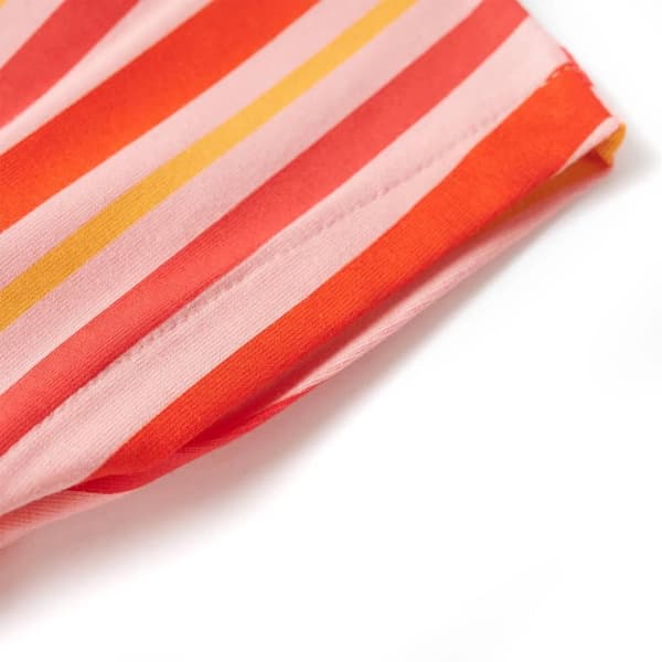 vidaXL Lasten mekko kiristysnyörillä pinkki ja punainen 116