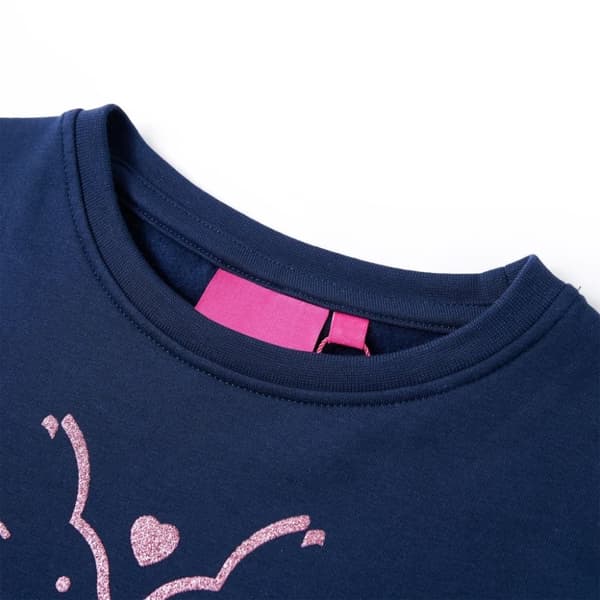 vidaXL Lasten collegepaita mekko laivastonsininen 116