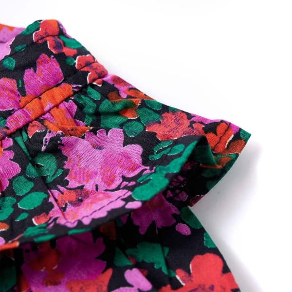 vidaXL Lasten pitkähihainen mekko kirkas pinkki 92