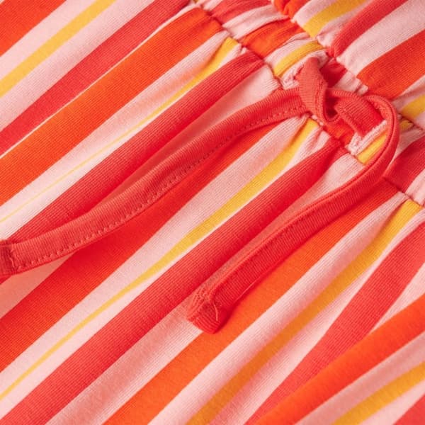 vidaXL Lasten mekko kiristysnyörillä pinkki ja punainen 140