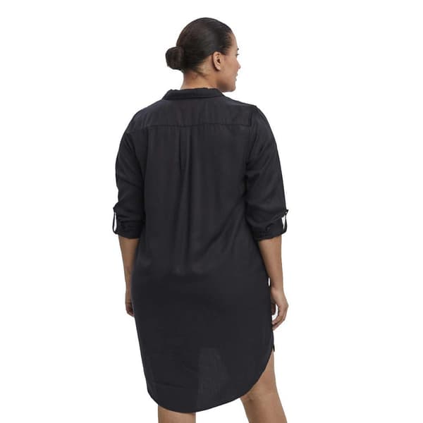 Vero Moda Curve Langærmet Kjole Sila Mix Sort 46 Kvinde