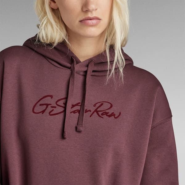 G-star Pitkähihainen Lyhyt Mekko Flock Violetti M Nainen