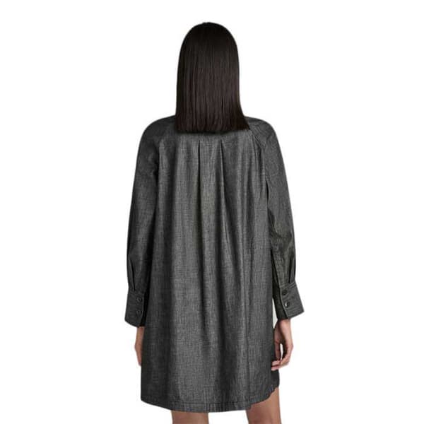 G-star Långärmad Kort Klänning Tunic Grå M Kvinna