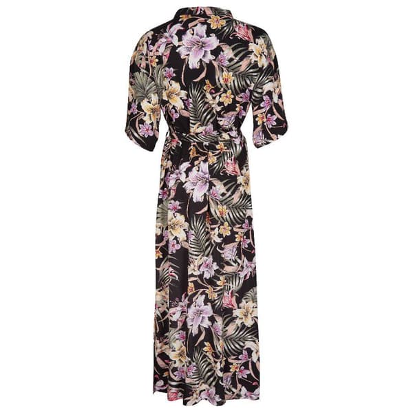 O´neill Lång Klänning Kimono Mix&match Svart S Kvinna