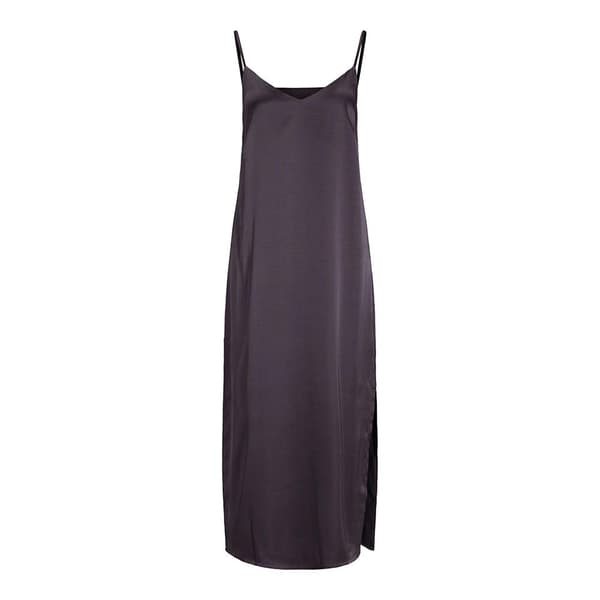 Jack & Jones Ärmlös Lång Klänning Cleo Satin Svart S Kvinna