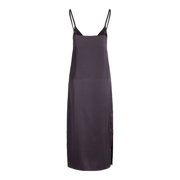 Jack & Jones Ärmlös Lång Klänning Cleo Satin Svart S Kvinna
