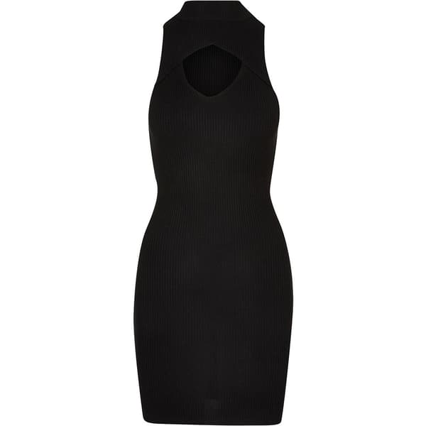 Urban Classics Kort Kjole Uden ærmer Cut Out Sort S Kvinde