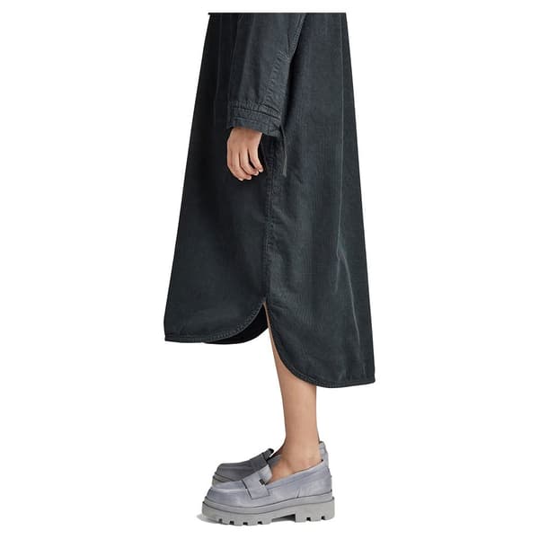 G-star Langærmet Kjole Long Shirt Sort M Kvinde