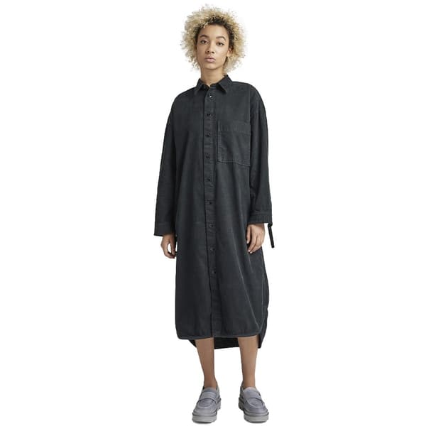 G-star Langærmet Kjole Long Shirt Sort M Kvinde