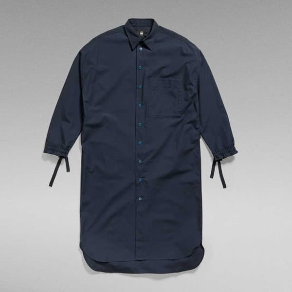 G-star Langærmet Lang Kjole D22160 Sort M Kvinde