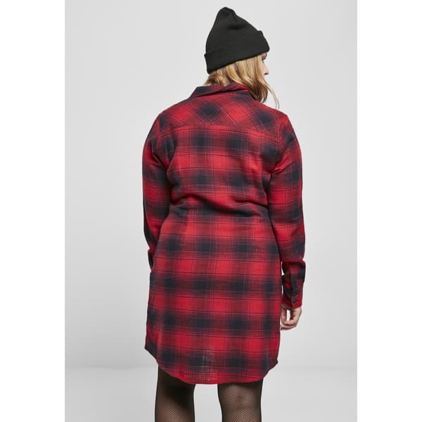 Urban Classics Skjorte Kjole Check Blå XS Kvinde