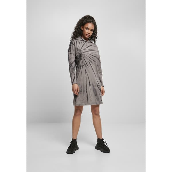 Urban Classics Oversized Hættekjole Tie-dye Sort S Kvinde