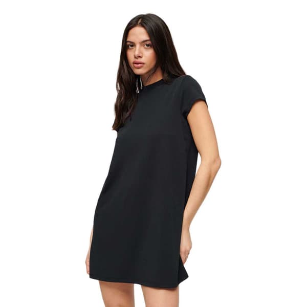 Superdry Lyhythihainen Lyhyt Mekko A-line Musta XS Nainen