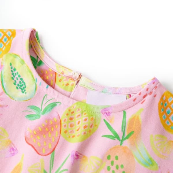 vidaXL Lasten mekko pehmeä pinkki 140