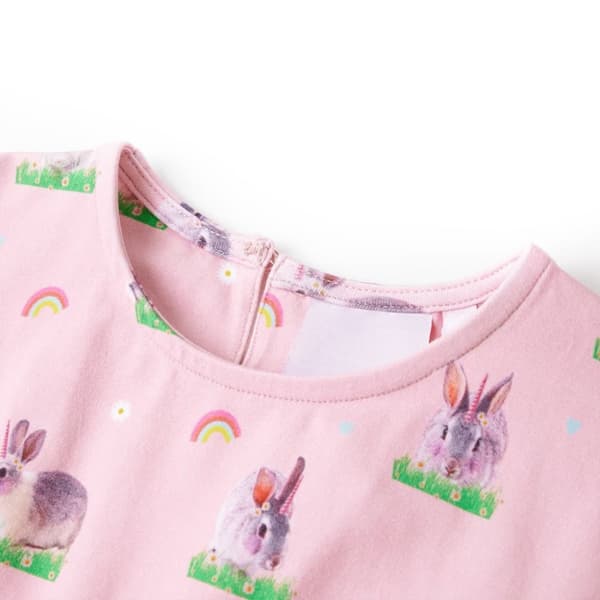 vidaXL Lasten mekko vaaleanpunainen 92