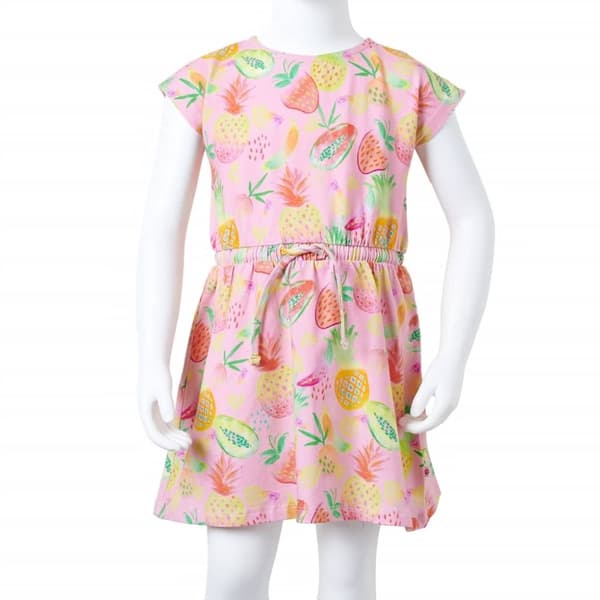 vidaXL Lasten mekko pehmeä pinkki 116