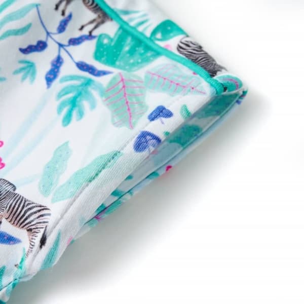 vidaXL Lasten Mekko ecru ja tumma minttu 128