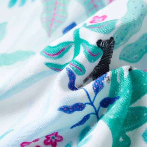 vidaXL Lasten Mekko ecru ja tumma minttu 128