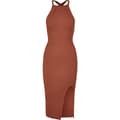 Miniatyrbillede 3 af 4: Urban Classics Ærmeløs Midikjole Crossed Back Brun XL Kvinde