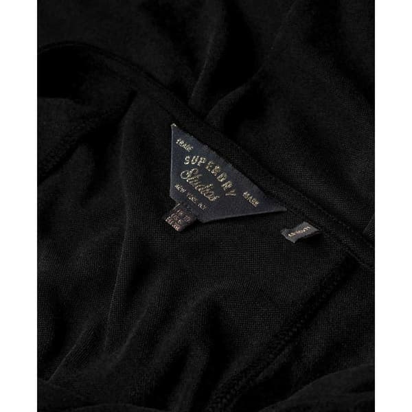 Superdry Ærmeløs Midikjole Cutout Sort M Kvinde