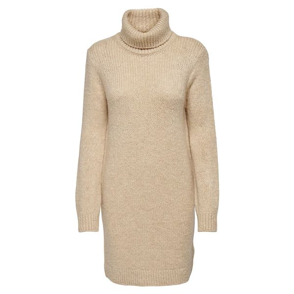 Jdy Langærmet Kjole Dinea Beige L Kvinde