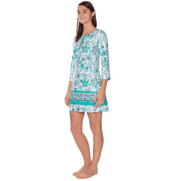 Iq-uv Kort Klänning Uv 230 Protective Vit,Blå 2XL Kvinna