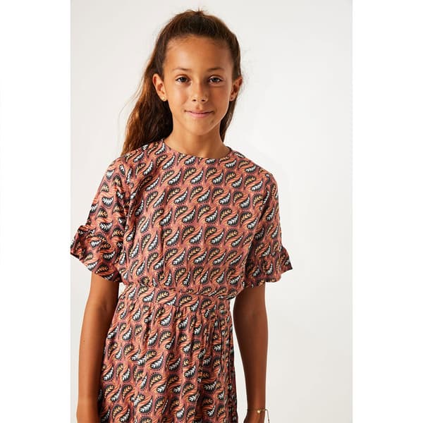 Garcia Teen Kortärmad Kort Klänning N42681 Brun 12-13 Years Flicka