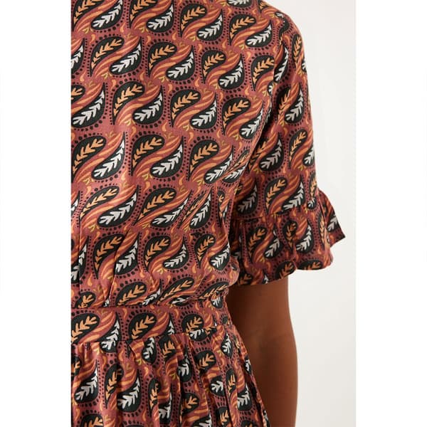 Garcia Teen Kortärmad Kort Klänning N42681 Brun 12-13 Years Flicka