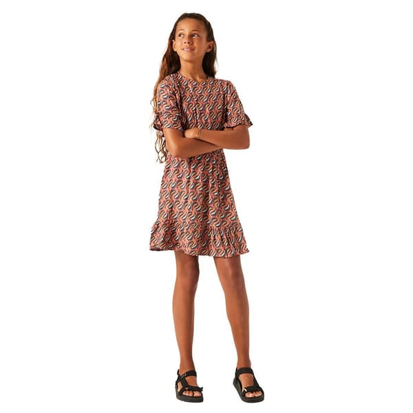 Garcia Teen Kortärmad Kort Klänning N42681 Brun 12-13 Years Flicka