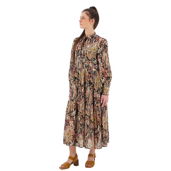 Superdry Pukeutua Studios Tiered Midi Ruskea XS Nainen