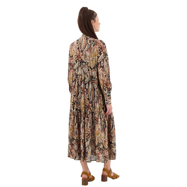 Superdry Pukeutua Studios Tiered Midi Ruskea XS Nainen