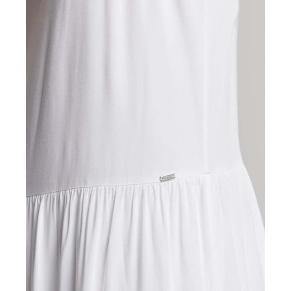 Superdry Klänning Studios Woven Maxi Vit M Kvinna