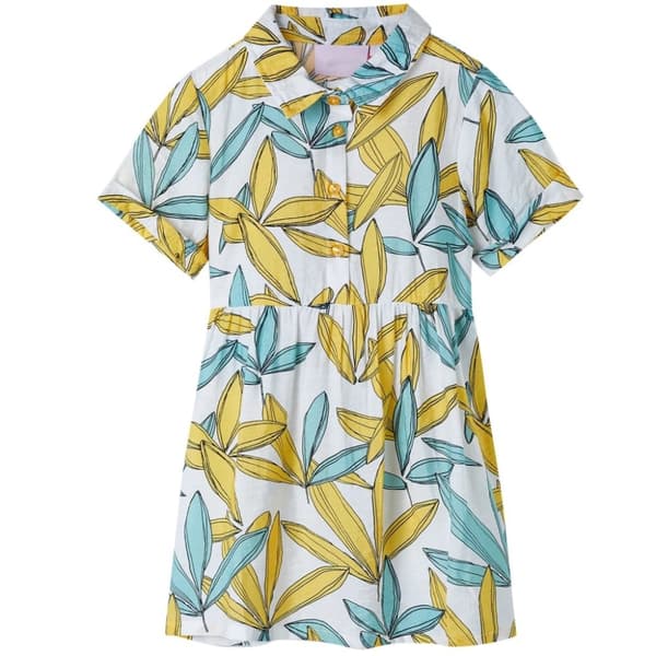 vidaXL Lasten mekko ecru 104