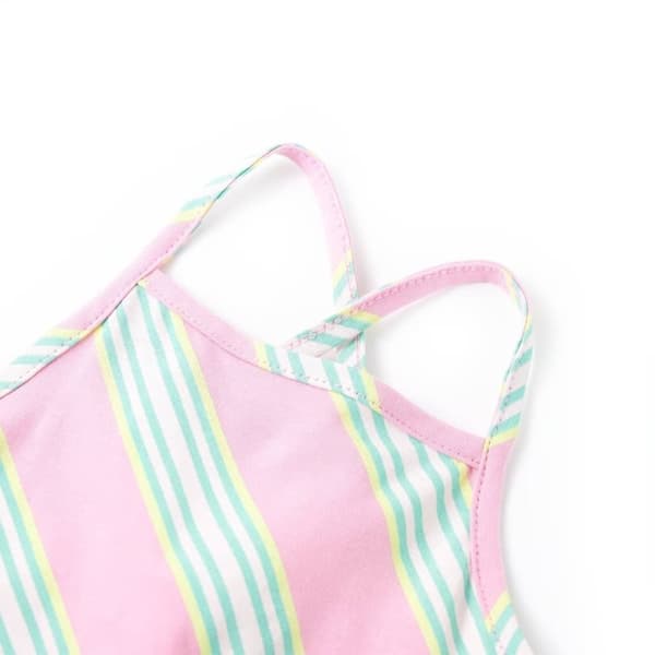 vidaXL Lasten hihaton mekko kiristysnyörillä pinkki 140
