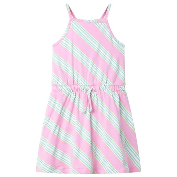vidaXL Lasten hihaton mekko kiristysnyörillä pinkki 140
