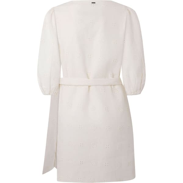 Pepe Jeans Långärmad Kort Klänning Dasha Beige XS Kvinna