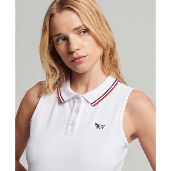 Superdry Lyhythihainen Lyhyt Mekko Vintage Valkoinen S Nainen