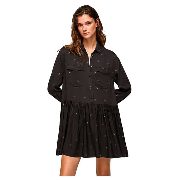 Pepe Jeans Kjole Paola Brun XS Kvinde