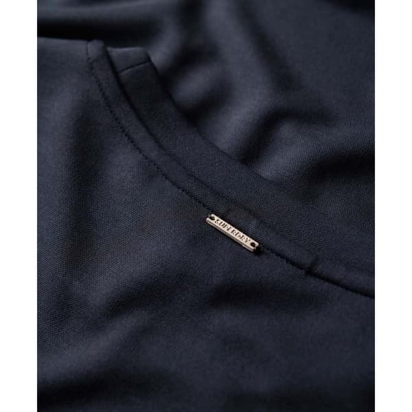 Superdry Kortærmet Midikjole W8011613a Blå S Kvinde