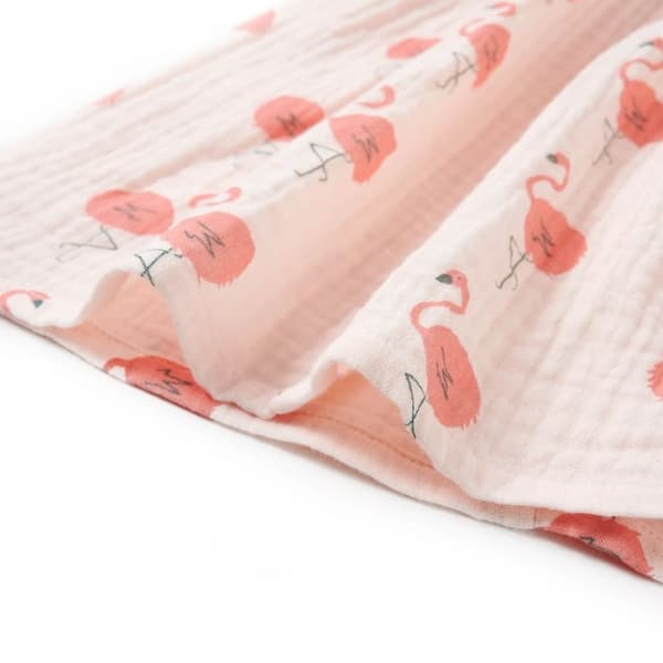 vidaXL Barnekjole med volanger myk rosa 140