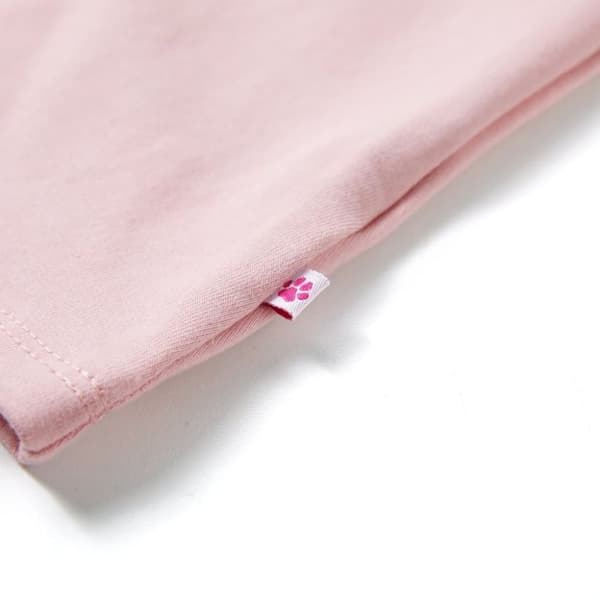 vidaXL Barnklänning med dragsko ljus rosa 128