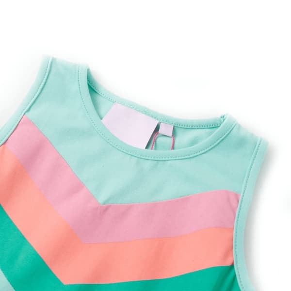 vidaXL Lasten mekko kiristysnyörillä vaalea minttu 128