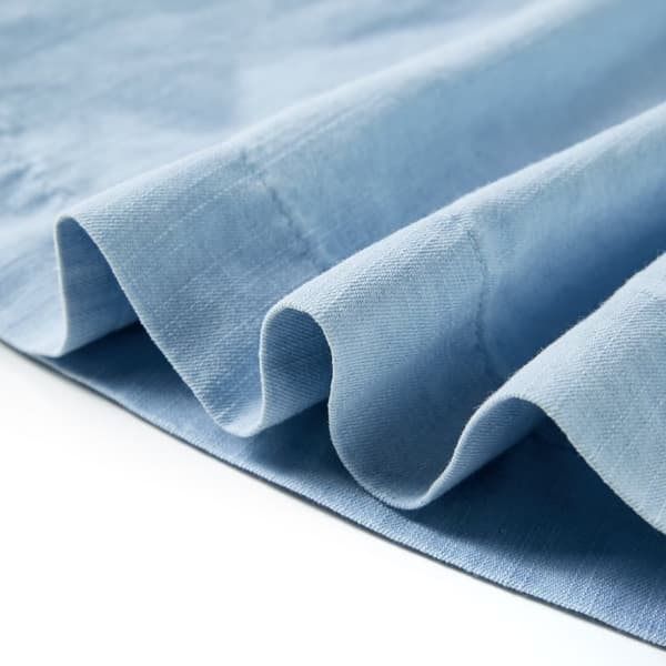 vidaXL Lasten mekko röyhelöillä pehmeä sininen 140